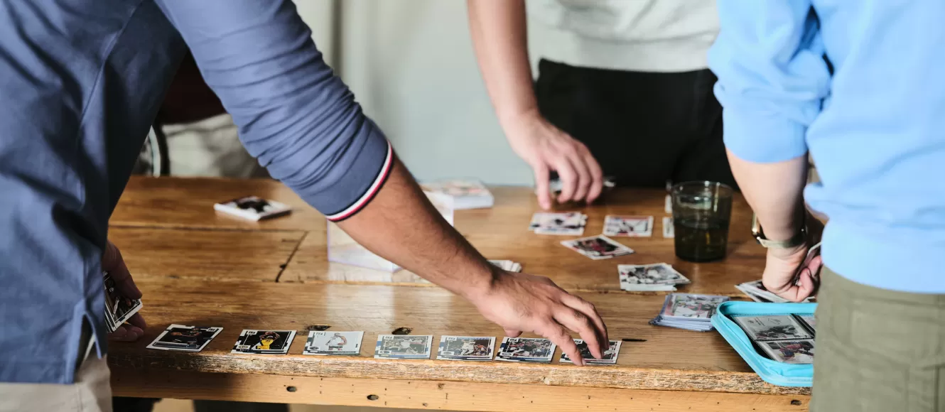 Home page - card table